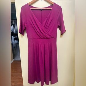 Lands' End EUC Vibrant Purple Midi Dress